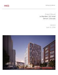 Project Manual Le Meridien Ac Hotel Denver Colorado Asi 6 0