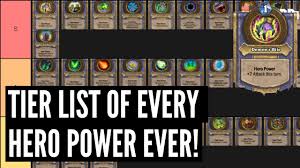 We did not find results for: A Tier List Of Every Hero Power In Hearthstone History Ashes Of Outland Hearthstone Youtube