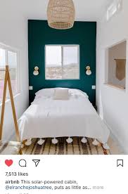 A few accent wall design ideas include patterns to create an eclectic vibe, leafy prints for a bohemian elegance feel, pastels to brighten up 2. Love The Accent Wall Color Bold With The Contrasting Stark White Contemporary Bedroom Design Small Apartment Bedrooms Remodel Bedroom