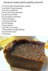 Jamaican Sweet Potato Pudding Sweet Potato Pudding Jamaican Sweet Potato Pudding Sweet Potato Recipes
