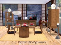 Dining Room As Part Of The Japan Series Found In Tsr Category Sims 4 Dining Room Sets Japanese Furniture Sims Sims 4 Cc Furniture