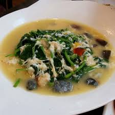 Let sit until the whites have set, about 3 minutes. Poached Chinese Spinach With Egg Trio Grandma S S Photo In Boon Lay Singapore Openrice Singapore