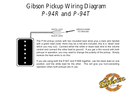 Gibson Pickup Wiring Diagram P 94r And P 94t