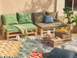 Salon de jardin palettes avec canapé d'angle. 10 Canapes En Palettes Pour Mon Jardin