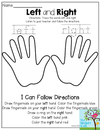 Left And Right Listen To The Teacher And Follow The Directions This Is Such A Fun Activity Kinder Arbeitsblatter Kindergarten Englischunterricht Grundschule
