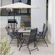 Petersburg Metal 6 Seater Rectangular Garden Furniture Set At Homebase Co Uk Garden Furniture Uk Garden Furniture Sets Metal Garden Furniture