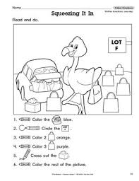 Following Directions Activity For First Grade Google Search Educacion