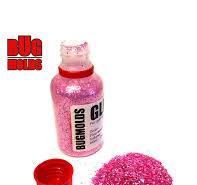 Holographic glitter powder for DIY bait making Fluorescent pink color 0,8mm  60ml / 2oz ID G039
