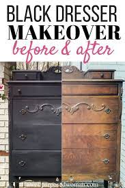 Learn How To Paint Furniture With Black Chalk Paint This Step By Step Tutorial W Black Chalk Paint Furniture Chalk Paint Furniture Diy Black Painted Furniture