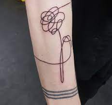 ♥ #bts #army #loveyourself #lovemyself #dna #gogo #flower #logo. So I Got A Bts Tattoo Bangtan