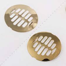 Brass + plastic color:white sizes: Shower Drain Covers For Acrylic Fiberglass Metal And Tile Shower Stalls
