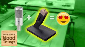 Scrap Wood Microphone Stand (Functional & Cheap) Diy - Youtube