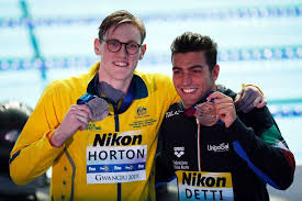 Gabriele detti is an italian competitive swimmer, for some time world champion of the 800 m freestyle. Mack Horton With Bronze Medallist Gabriele Detti Abc News Australian Broadcasting Corporation