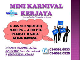 Tenaga kerja asing yang selanjutnya disingkat tka, adalah warga negara asing pemegang visa dengan maksud (2) pengesahan rptka sebagaimana dimaksud pada ayat (1) diberikan menteri atau pejabat yang. Jmp Rawang Mini Karnival Kerjaya Anjuran Pejabat Tenaga Facebook