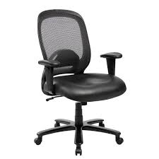 Techni Mobili Black Comfortable Big And Tall Height Adjustable Office Computer Chair Rta 5006 Bk The Home Depot Mesh Office Chair Tall Office Chairs Computer Chair