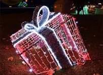 LED 3D Gift Box Motif Light for Theme Park Decoration