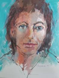 Acrylic desert landscape with aboriginal dot work inspiration