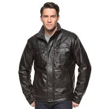Men S Levi S Sherpa Lined Faux Leather Trucker Jacket Trucker Jacket Sherpa Lined Jackets