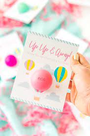 Baby Shower Favors Hot Air Balloon Printable Sugar And Soul