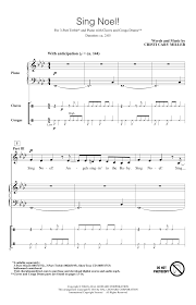 Sing Noel Sheet Music Cristi Cary Miller 3 Part Treble Choir