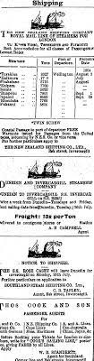 Electronic information submitted by shipper. Papers Past Newspapers Southland Times 22 July 1904 Page 1 Advertisements Column 2