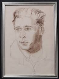 MARY-ANN TOLLIN-VERDE. Porträtt. Teckningar, 2 st, signerade. Konst