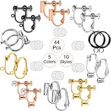 Hence, i came up with the diy clip on earrings. Earring Clamps For Non Pierced Ears For Diy Earring Gold Silver Rose Roctee 2 Styles Fashion Earring Clip Backs In 3 Colors 24 Piece Clip On Earrings Converter With Earring Pad Home Arts Crafts Sewing