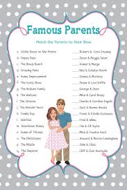 Baby Shower Games Famous Parents This Bridal Shower Game Features Celebrity Couples Who Are Boy Baby Shower Games Baby Shower Fun Couples Baby Shower Games