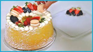 Scopri come farla su ricetta.it! Chiffon Cake Decorata Ricetta Facile E Veloce Torte Italiane Youtube