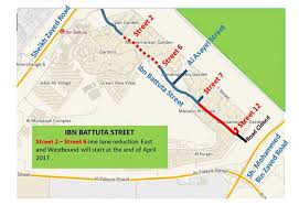 Rta Begins Route 2020 Works On Ibn Battuta Street Projects