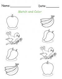 Draw lines to match the pictures of same type of objects. Matching Preschool Worksheets Printable Preschool Worksheet Gallery