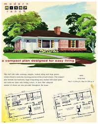 These homes were found all over the country in the 1950s, with 9 out of 10 houses built being a ranch! 1956 National Plan Service R 157 Ranch Style House Plans Ranch Exterior Vintage House Plans