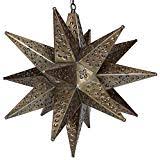 It features a unique flower cut design. Moravian Star Light Flower Pierced Tin Bronze 18 Buy Online In Angola At Angola Desertcart Com Productid 103043944