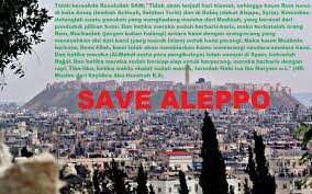 There shall not be anyone from people of the book, but shall believe in him before his death and on. Aleppo Dan Tanda Akhir Zaman Dalam Sabda Nabi Saw Portal Islam