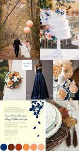 Color Inspiration Navy In The Fall Fall Wedding Colors Peach Wedding Colors Fall Wedding