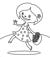 This holiday recipe requires only five ingredients. Cute Girl Walking With Bouquet Of Flowers Coloring Page Stock Illustration Illustration Of Bouquet Baby 87361271