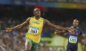 Gib diese in beiden einheiten an. Usain Bolt Hat Tempo 43 9 Erreicht Nzz