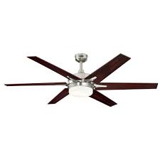 239 60 Cayuga 6 Blade Ceiling Fan With Remote Ceiling Fan With Light Ceiling Fan With Remote Brushed Nickel Ceiling Fan