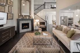 Highland Homes Plan 208 Model Home In Dallas Fort Worth Texas Walsh 60s Community Livingroom Home Builders Home New Home Builders