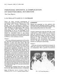 Image result for Intubation Associated Sinusitis