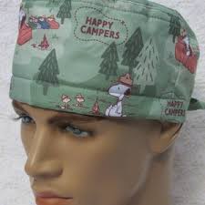 Pink Skull Cap, Doo Rag, Chemo Cap, Scrub Hat, Bike Hat, Cancer Hat With a  Built in Sweat Band. Handmade.