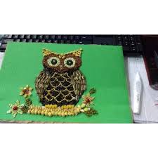 Sketsa gambar kolase hewan dari biji bijian sumber : Jual Kolase Dari Burung Biji Hantu Bijian Kota Surabaya Aprilia Li Tokopedia