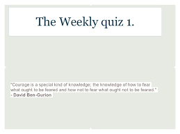 Take our quiz to see how well you stack up with other times readers. Weekly Quiz 1