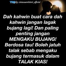 Lelaki bujang mengaku bujang, memang tidak menjadi isu. Ingat Tu En Husband Cinta Suami Isteri Facebook