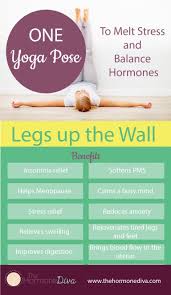 One Yoga Pose To Melt Stress And Balance Hormones Infographic The Hormone Diva Hormone Balancing Types Of Yoga Yoga Poses