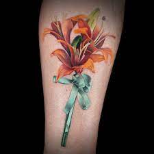 Like numerous various other flowers that happen in a range of colors, each color variant of delphinium communicates a different meaning. Color Realistic Bouquet Of Flowers Tattoo By Chris Shockley Flowers Photography Wallpaper Tattoos Vintage Tattoo
