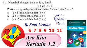 Buku guru matematika kelas vii smp kurikulum 2013. Ayo Kita Berlatih 1 2 Kelas 7 Smp Mts Penjumlahan Bilangan Bulat Buku Paket Revisi 2017 Halaman 20 Youtube