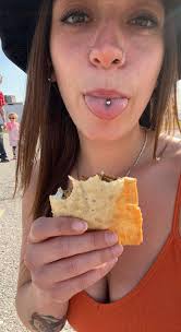 Funnel cake with apple strudel topping and ice cream