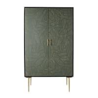 Praktischer schrank mit drei regalfächern mit tür und zwei offenen fächern. Kleiderschrank Schrank Maisons Du Monde