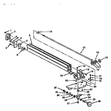 Craftsman Saw Table Fence Assembly Parts Craftsman Table Saw Table Saw Fence Craftsman